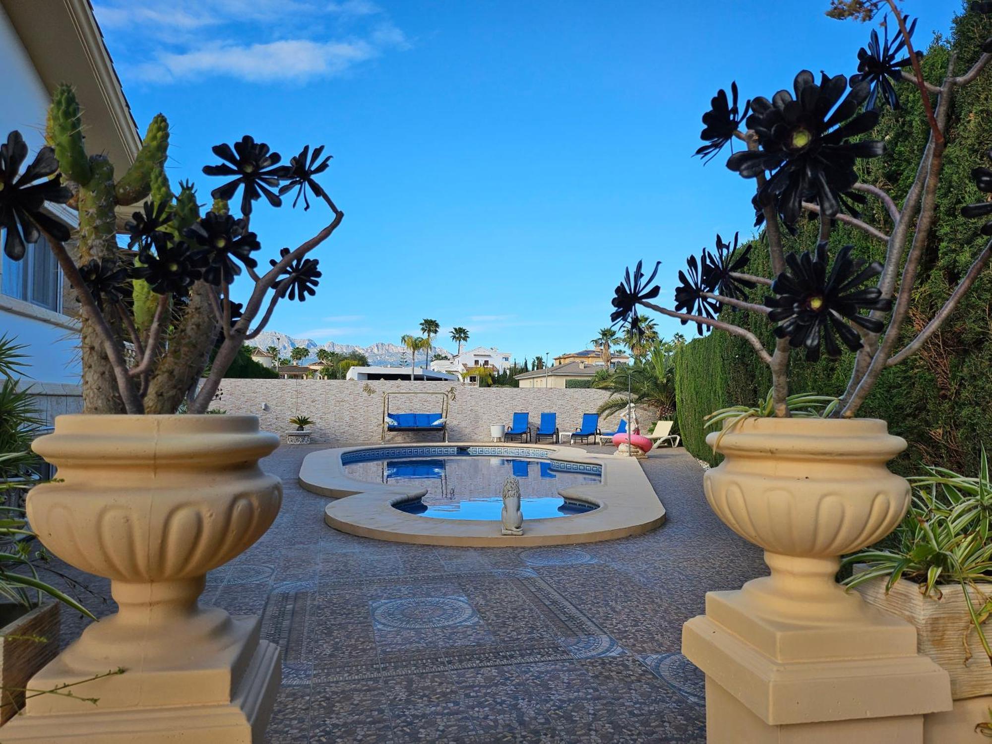 Villa Tres Palmeras En Alfaz Del Pi , Albir, Benidorm L'Alfas del Pi Luaran gambar